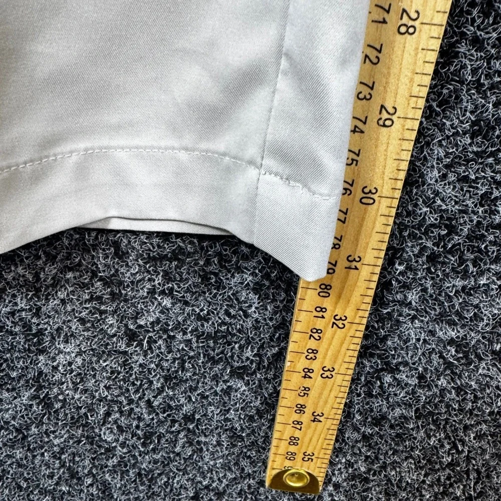 Adidas Mens Golf Pants Light Gray Flat Front Performance‎ Trousers 36x32